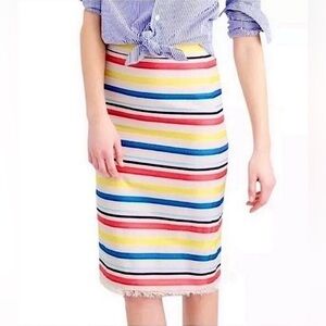 EUC J. Crew ribbon & tweed pencil skirt in size 00